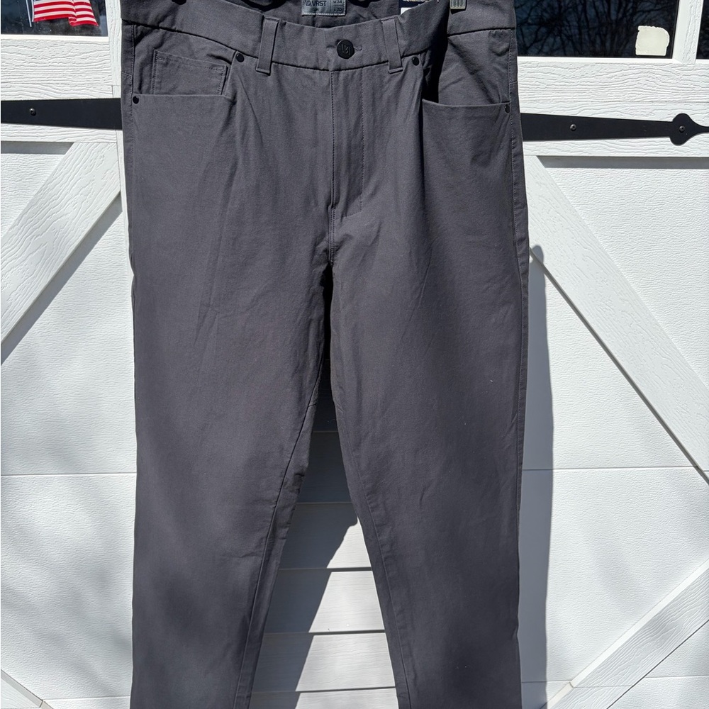 Men's Slim Straight Pants - Charcoal Gray